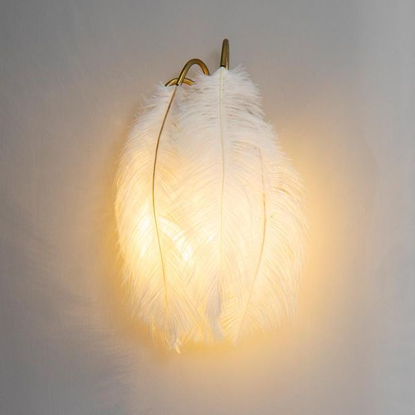 wall lamp nordic feather creative bedroom bedside living room decoration modern ins girl princess warm romantic light
wall lamp nordic feather creative bedroom bedside living room decoration modern ins girl princess warm romantic light