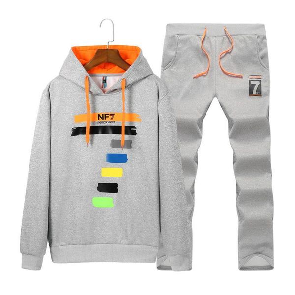 men's tracksuits star with in the fall hoodie suit jogging sportswear casual wear sport printing, Gray
men's tracksuits star with in the fall hoodie suit jogging sportswear casual wear sport printing, Gray