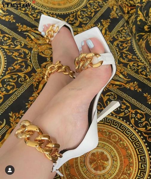black square toe sandals women unique thin high heels back zip open toes metal chains decor runway sandalias big plus szie 43 gfh433
black square toe sandals women unique thin high heels back zip open toes metal chains decor runway sandalias big plus szie 43 gfh433