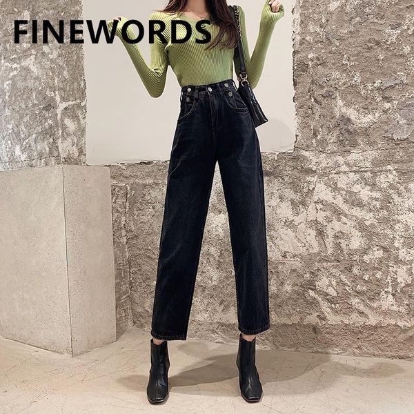 dark gray mulit button high waist boot cut jeans vintage casual mom loose streetwear korean denim ladies women's, Blue
dark gray mulit button high waist boot cut jeans vintage casual mom loose streetwear korean denim ladies women's, Blue