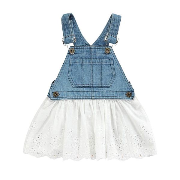 girl's dresses 2021 0-5y summer kids girls denim dress button pocket front white lace bottom sleeveless straps holiday sundress, Red;yellow
girl's dresses 2021 0-5y summer kids girls denim dress button pocket front white lace bottom sleeveless straps holiday sundress, Red;yellow