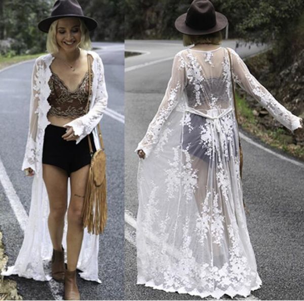 women's swimwear women bikini beach swimsuit cover ups lace embroidery crochet hollow cardigan blouses sunscreen bathing suit cove, White;black
women's swimwear women bikini beach swimsuit cover ups lace embroidery crochet hollow cardigan blouses sunscreen bathing suit cove, White;black