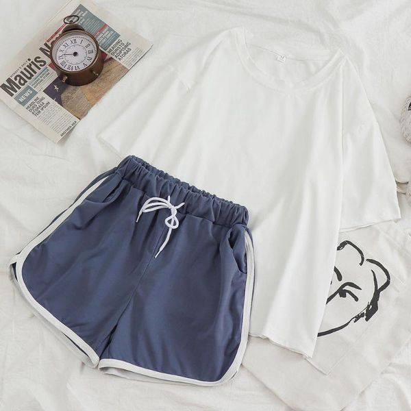 women's t-shirt summer oversized sleepwear lovely home suits pyjama shorts pants solid pajamas set daily women comfortable for girl sle, White
women's t-shirt summer oversized sleepwear lovely home suits pyjama shorts pants solid pajamas set daily women comfortable for girl sle, White
