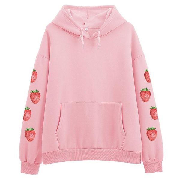 women's hoodies & sweatshirts kuwaii strawberry printing hoodie womens hooded warm woman cotton plus velvet kawaii pink clothing, Black
women's hoodies & sweatshirts kuwaii strawberry printing hoodie womens hooded warm woman cotton plus velvet kawaii pink clothing, Black