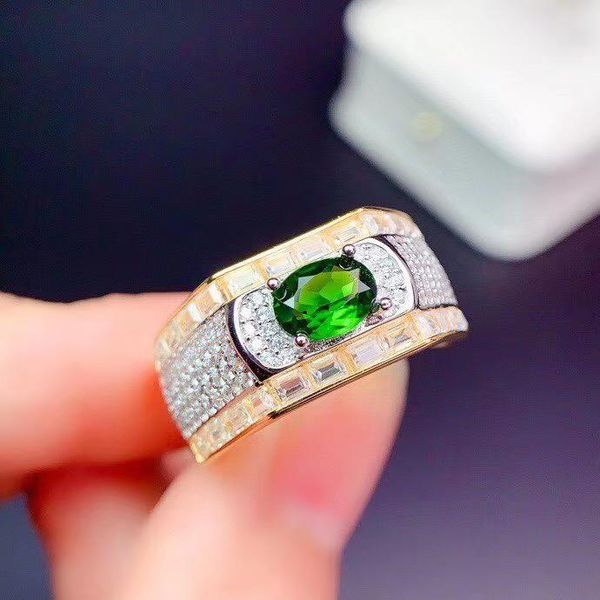 cluster rings man ring 100% real and natural diopside 925 sterling silver for men fine handworked jewelry, Golden;silver
cluster rings man ring 100% real and natural diopside 925 sterling silver for men fine handworked jewelry, Golden;silver