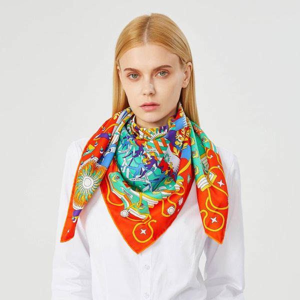 scarves 90cm luxury square twill silk scarf hijab brand women handmade curled design foulard headband bandana for ladies, Blue;gray
scarves 90cm luxury square twill silk scarf hijab brand women handmade curled design foulard headband bandana for ladies, Blue;gray