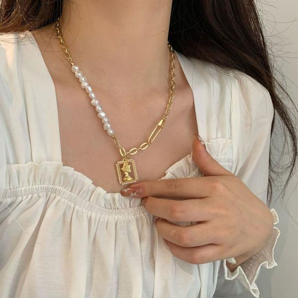 chains korean version of dongdaemun 2021 trendy simple punk style hollow fashion temperament necklace female clavicle chain, Silver
chains korean version of dongdaemun 2021 trendy simple punk style hollow fashion temperament necklace female clavicle chain, Silver