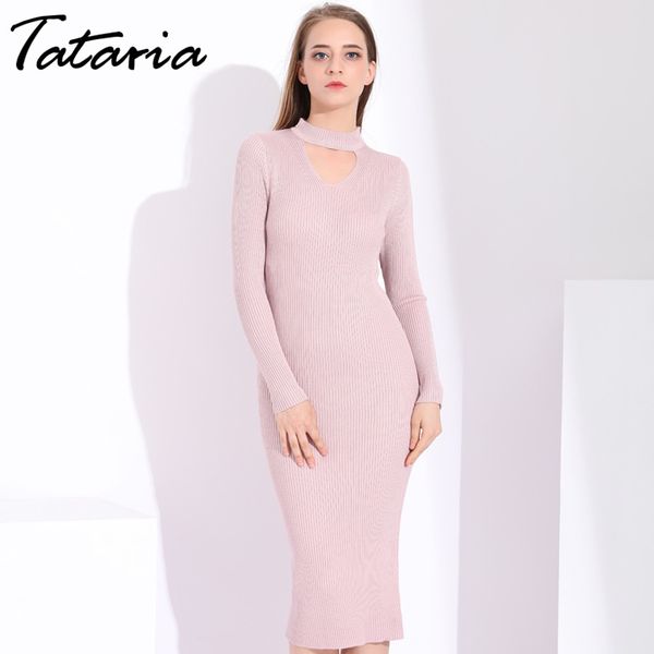 autumn winter dresses for women halter neck office elegant long sleeve knit sweater 210514, Black;gray
autumn winter dresses for women halter neck office elegant long sleeve knit sweater 210514, Black;gray