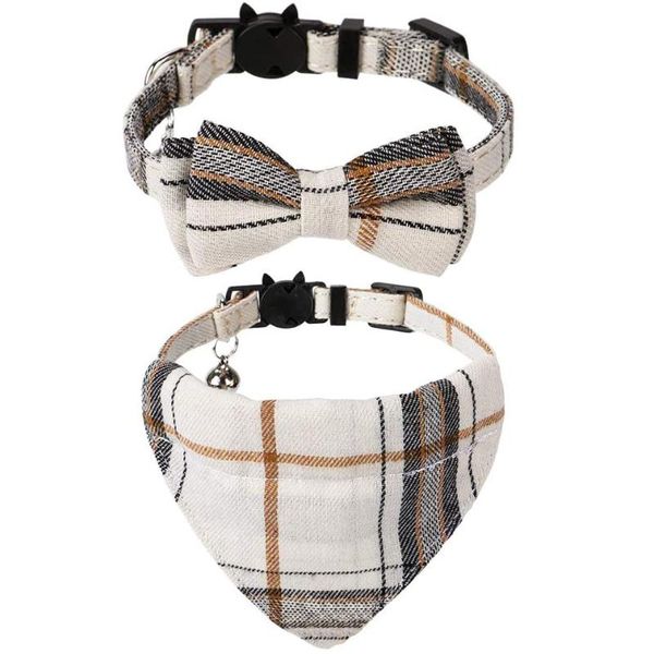 cat collar bandana bells set - 2/1 pack breakaway with cute bow tie and bell, adjustable from 7.5-10.8 inch, soft collars & leads
cat collar bandana bells set - 2/1 pack breakaway with cute bow tie and bell, adjustable from 7.5-10.8 inch, soft collars & leads