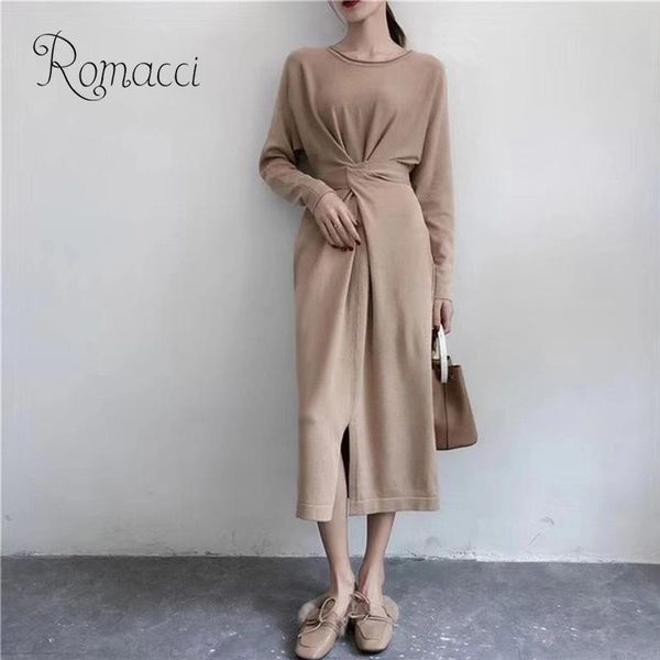 casual dresses fashion knitted dress women winter solid color sashes o neck long sleeve split hem high waist elegant midi, Black;gray
casual dresses fashion knitted dress women winter solid color sashes o neck long sleeve split hem high waist elegant midi, Black;gray