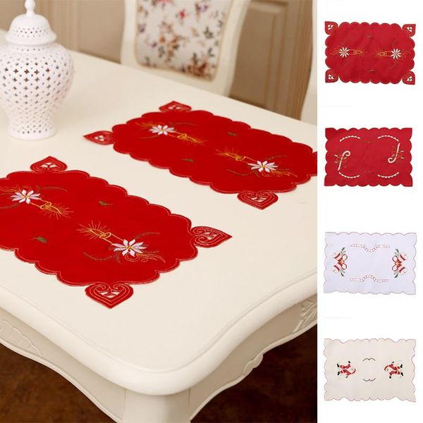 mats & pads 4 pcs christmas dinner mat cushion embroidered hollow-out dining pad santa claus table placemat
mats & pads 4 pcs christmas dinner mat cushion embroidered hollow-out dining pad santa claus table placemat
