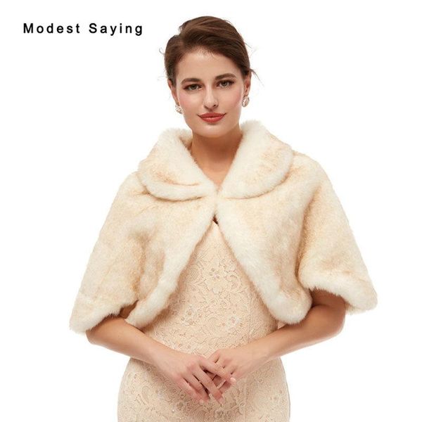 wraps & jackets elegant cream evening party faux fur shawls 2021 arrival wedding prom lapel collar stoles warm shrugs accessories, White
wraps & jackets elegant cream evening party faux fur shawls 2021 arrival wedding prom lapel collar stoles warm shrugs accessories, White