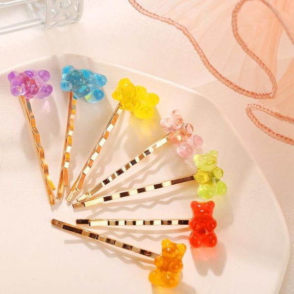 jelly bear candy color hairpin sweet and lovely little character clip hair accessories for children girls, Slivery;white
jelly bear candy color hairpin sweet and lovely little character clip hair accessories for children girls, Slivery;white