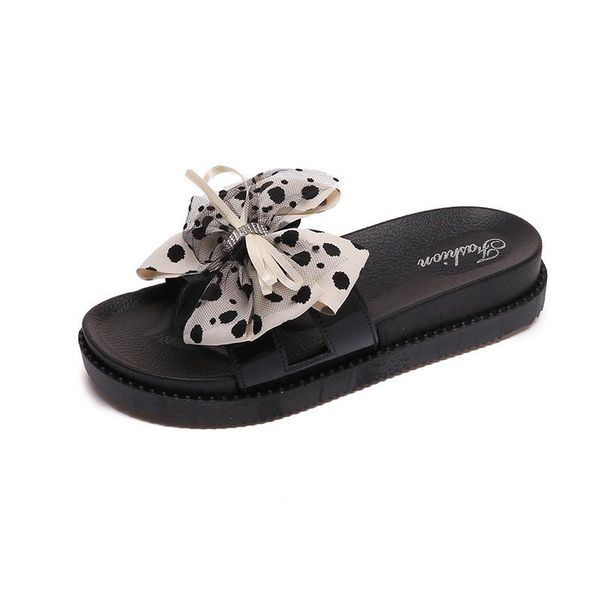 women sandals 2021 fashion wave point bowknot women's mid heel slipper outdoor square head open toe sweet shoes for woman slippers, Black
women sandals 2021 fashion wave point bowknot women's mid heel slipper outdoor square head open toe sweet shoes for woman slippers, Black