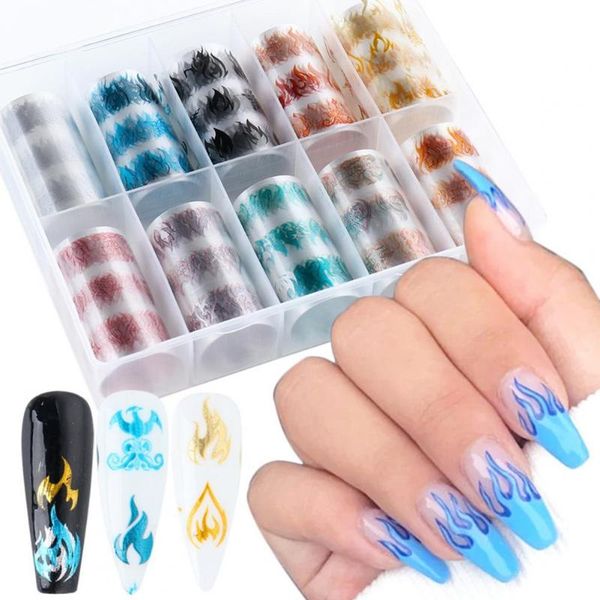 nail art decorations 10pcs/set flame sticker vivid images diy colorful holographic manicure foils transfer for female, Silver;gold
nail art decorations 10pcs/set flame sticker vivid images diy colorful holographic manicure foils transfer for female, Silver;gold