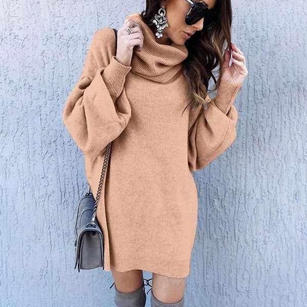 casual dresses elegant knitted dress autumn winter turtleneck lantern long sleeve loose sweater vintage solid mini streetwear, Black;gray
casual dresses elegant knitted dress autumn winter turtleneck lantern long sleeve loose sweater vintage solid mini streetwear, Black;gray