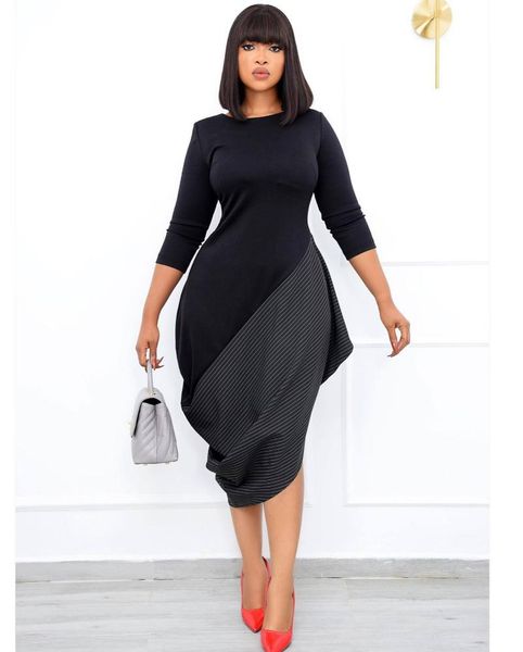 casual dresses 2021 arrival fashion design midi dress spring patchwork o-neck sheath three-quarter office lady, Black;gray
casual dresses 2021 arrival fashion design midi dress spring patchwork o-neck sheath three-quarter office lady, Black;gray