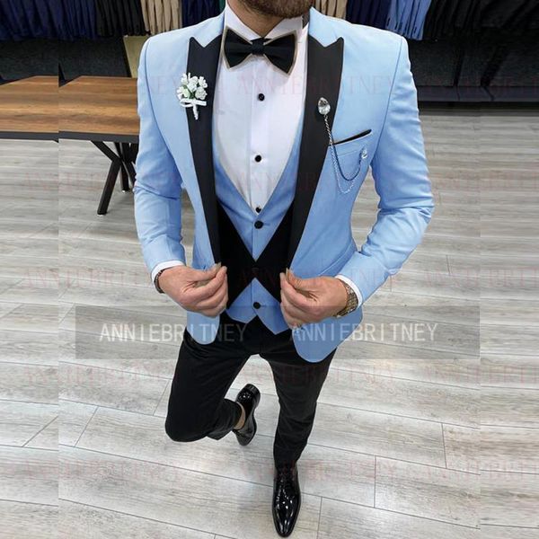men's suits & blazers stylish man bridegroom wedding 3 pieces tailored made oversize business jacket blazer pants with spliced vest set, White;black
men's suits & blazers stylish man bridegroom wedding 3 pieces tailored made oversize business jacket blazer pants with spliced vest set, White;black