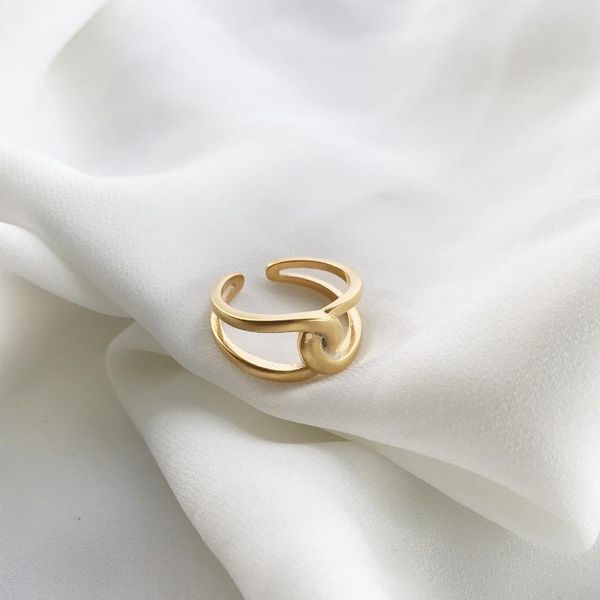 cluster rings xiha gold color 925 sterling silver for women adjustable lines twisted knot korean fashion minimalist jewelry, Golden;silver
cluster rings xiha gold color 925 sterling silver for women adjustable lines twisted knot korean fashion minimalist jewelry, Golden;silver