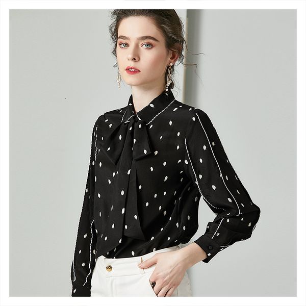 blouses lace-up bow doll collar long sleeve printed silk shirt 2021 fashion style, White
blouses lace-up bow doll collar long sleeve printed silk shirt 2021 fashion style, White