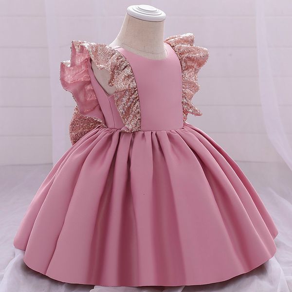 girl's high-end custom big bow solid color wedding dress girls christening dresses for party prom kids 1 year baby girl c0223, Red;yellow
girl's high-end custom big bow solid color wedding dress girls christening dresses for party prom kids 1 year baby girl c0223, Red;yellow