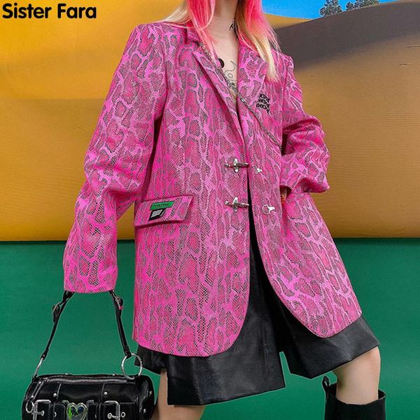 women's suits & blazers sister fara chic thin single breasted blazer spring jacket coat notched long loose ladies autumn casual, White;black
women's suits & blazers sister fara chic thin single breasted blazer spring jacket coat notched long loose ladies autumn casual, White;black