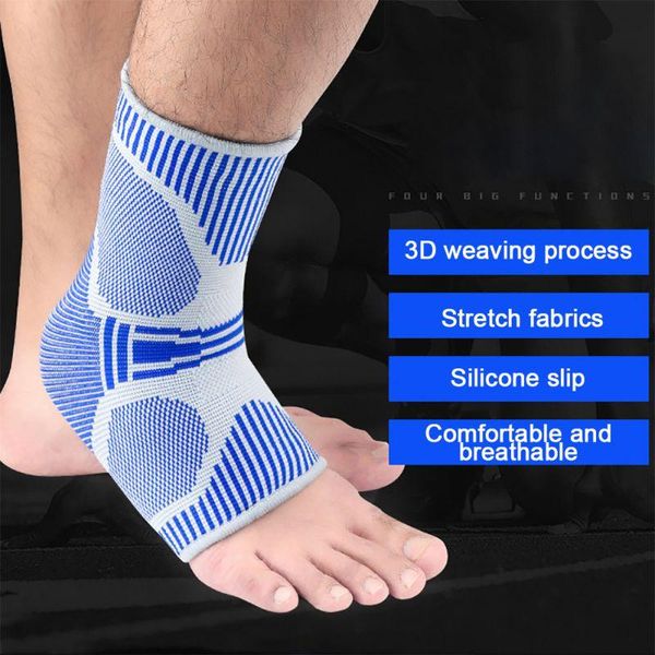 sports ankle compression pad gym fitness nylon elastic support foot straps protector football brace, Blue;black
sports ankle compression pad gym fitness nylon elastic support foot straps protector football brace, Blue;black