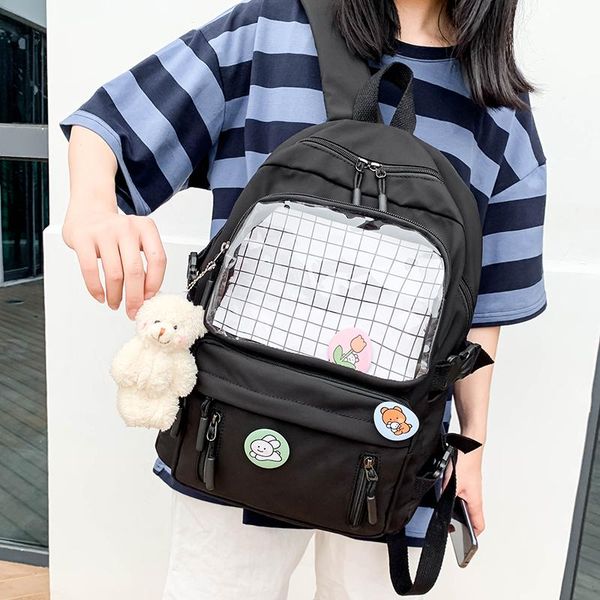nylon school bag female waterproof women backpack solid color multi-pocket high capacity women's
nylon school bag female waterproof women backpack solid color multi-pocket high capacity women's