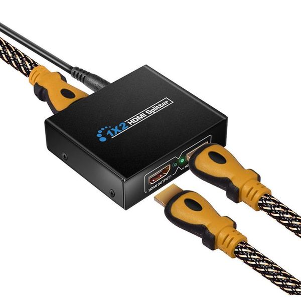 audio cables & connectors 1x2 splitter 1 in 2 out 1080p 4k hdcp stripper 3d power signal
audio cables & connectors 1x2 splitter 1 in 2 out 1080p 4k hdcp stripper 3d power signal