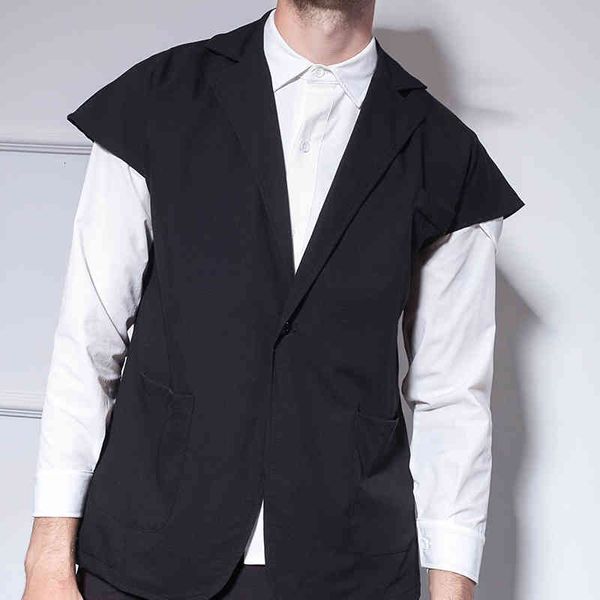 vest loose large single-breasted suit european and american paperclip jacket male banquet host performance sta szfn, Black;white
vest loose large single-breasted suit european and american paperclip jacket male banquet host performance sta szfn, Black;white