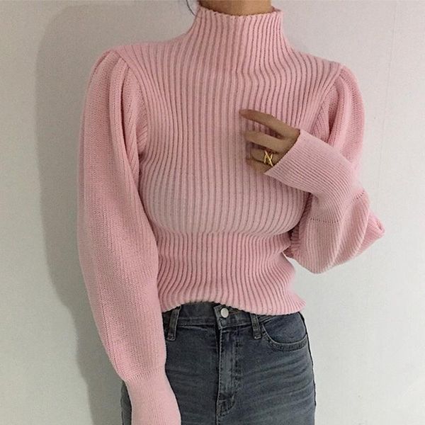 women's sweaters autumn winter half high collar slim sweater women simple long sleeve bottomed pullovers korean style elegant knitted, White;black
women's sweaters autumn winter half high collar slim sweater women simple long sleeve bottomed pullovers korean style elegant knitted, White;black