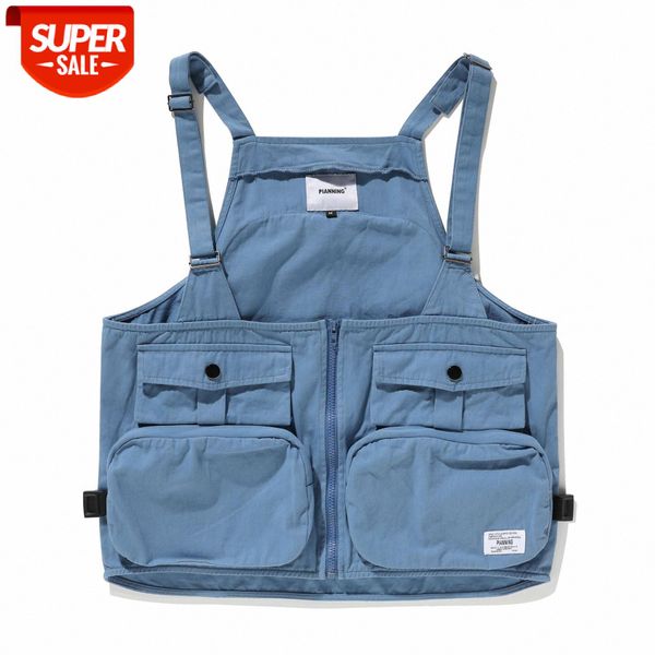 national tide vest backpack japanese retro men and women sleeveless tooling jacket outdoor #4a9o, Black;brown
national tide vest backpack japanese retro men and women sleeveless tooling jacket outdoor #4a9o, Black;brown