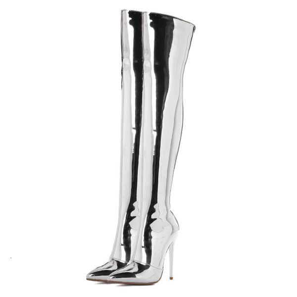 boots i'm in a girl's fashion over the knee high-heeled boots pointed to silver toe champagne women's shoes size 3-12 1z3t, Black
boots i'm in a girl's fashion over the knee high-heeled boots pointed to silver toe champagne women's shoes size 3-12 1z3t, Black
