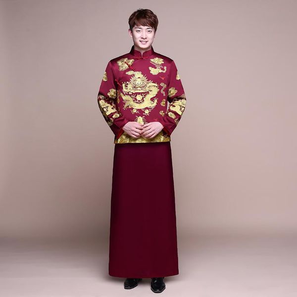 ethnic clothing male red cheongsam toast costumes grooms dress jacket long gown traditional chinese style wedding qipao men embroidery tang
ethnic clothing male red cheongsam toast costumes grooms dress jacket long gown traditional chinese style wedding qipao men embroidery tang
