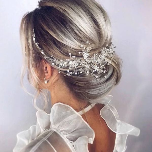 handmade bridal wedding crystal hair comb inserted comb back ornament selling headdress hair, Golden;silver
handmade bridal wedding crystal hair comb inserted comb back ornament selling headdress hair, Golden;silver