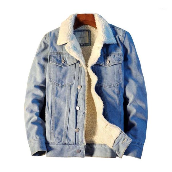 men's jackets winter warm denim jacket fashion casual thick berber fleece slim street hip hop d5, Black;brown
men's jackets winter warm denim jacket fashion casual thick berber fleece slim street hip hop d5, Black;brown