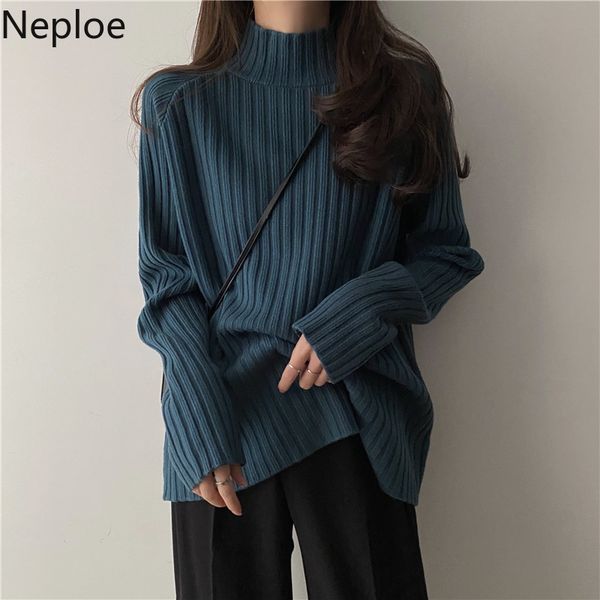 neploe half turtleneck pullovers oversized outwear thicked vintage knitted sweaters for women loose casual jumper coat 4h109 210422, White;black
neploe half turtleneck pullovers oversized outwear thicked vintage knitted sweaters for women loose casual jumper coat 4h109 210422, White;black