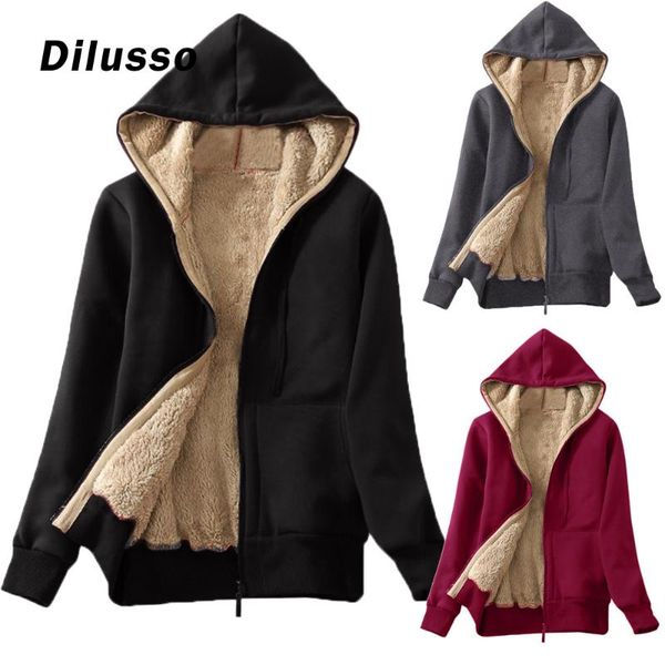 women's casual winter warm jackets sherpa lined zip up hooded sweatshirt jacket coat thick outerwear solid multicolors, Black;brown
women's casual winter warm jackets sherpa lined zip up hooded sweatshirt jacket coat thick outerwear solid multicolors, Black;brown