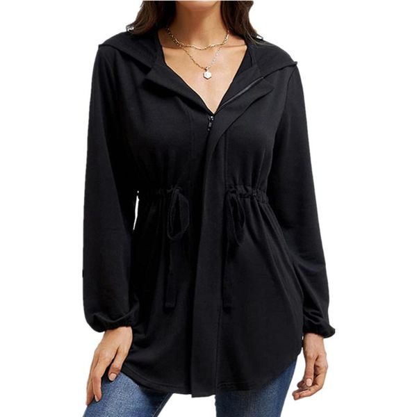 women's jackets fashion clothes women autumn long sleeve solid hoodie casual hooded coat loose jacket zipper outerwear elastic waisted, Black;brown
women's jackets fashion clothes women autumn long sleeve solid hoodie casual hooded coat loose jacket zipper outerwear elastic waisted, Black;brown
