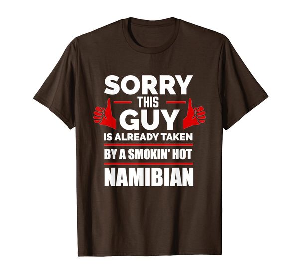 Sorry This Guy is Taken by Smoking Hot Namibian Namibia Gift T-Shirt, Mainly pictures
Sorry This Guy is Taken by Smoking Hot Namibian Namibia Gift T-Shirt, Mainly pictures