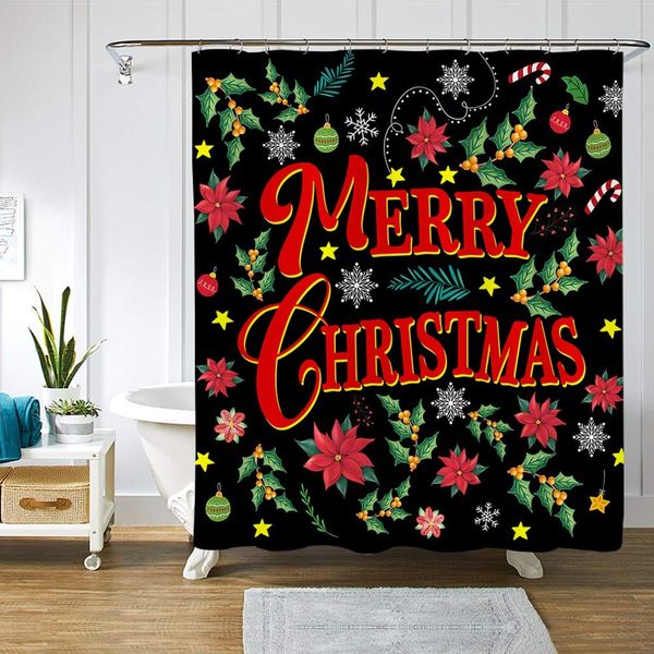 merry christmas shower curtain, poinsettia snowflake bathroom curtains winter xmas custom fashion waterproof polyester fabric
merry christmas shower curtain, poinsettia snowflake bathroom curtains winter xmas custom fashion waterproof polyester fabric