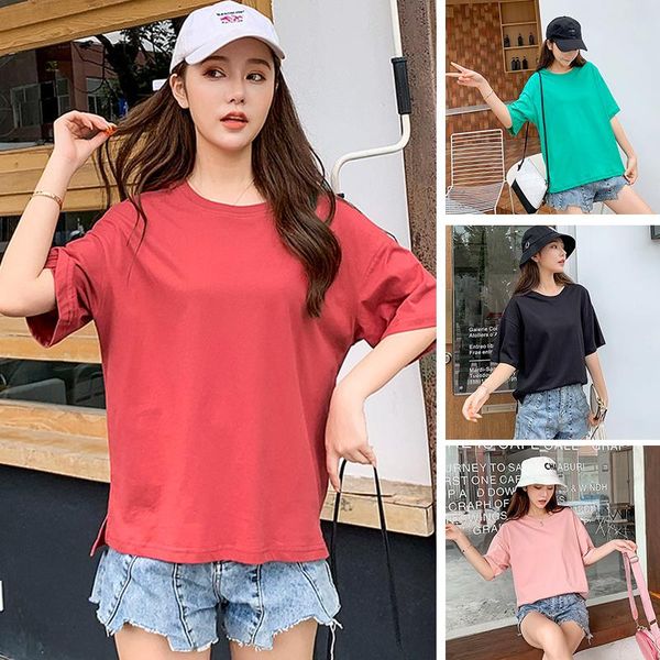 women's t-shirt round neck cotton summer tshirt ladies bottoming shirt 2021 loose plus size short-sleeved, White
women's t-shirt round neck cotton summer tshirt ladies bottoming shirt 2021 loose plus size short-sleeved, White