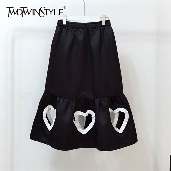 casual black hollow out skirt for women elastic high waist hit color midi skirts female summer fashion clothes 210521
casual black hollow out skirt for women elastic high waist hit color midi skirts female summer fashion clothes 210521