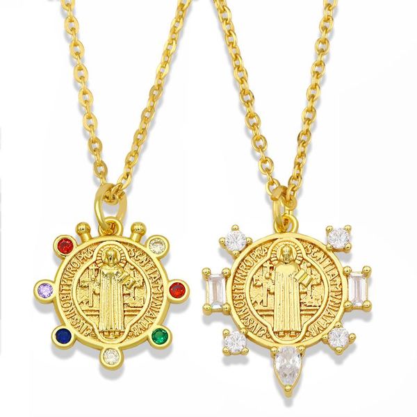 pendant necklaces flola gold chain virgin mary necklace for women disc circle stone catholic jewelry virgen de guadalupe nket35, Silver
pendant necklaces flola gold chain virgin mary necklace for women disc circle stone catholic jewelry virgen de guadalupe nket35, Silver