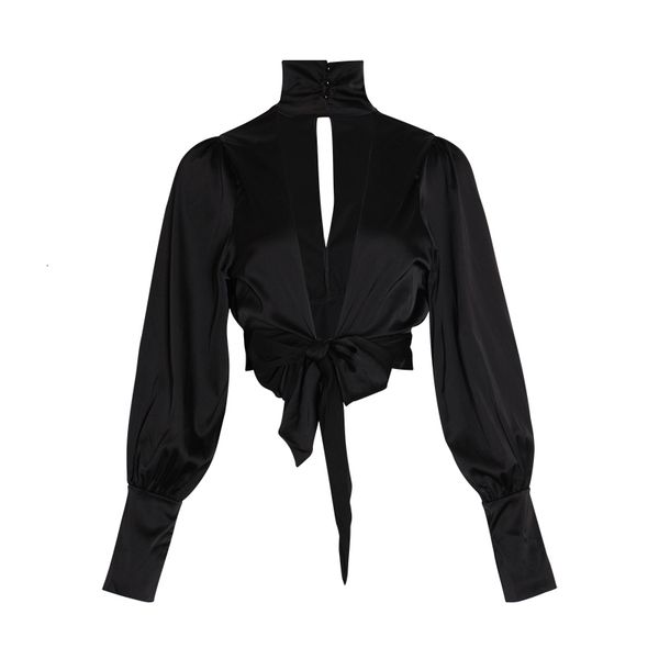 hoodie backless white spring shirt for women turtleneck long sleeve lace up bowknot blouse female fashion clothing, Black
hoodie backless white spring shirt for women turtleneck long sleeve lace up bowknot blouse female fashion clothing, Black