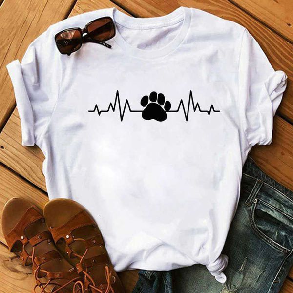 love heart dog paw print t shirt women cartoon t-shirt funny female t-shirt 2020 summer leisure fashion aesthetic tshirt x0527, White
love heart dog paw print t shirt women cartoon t-shirt funny female t-shirt 2020 summer leisure fashion aesthetic tshirt x0527, White