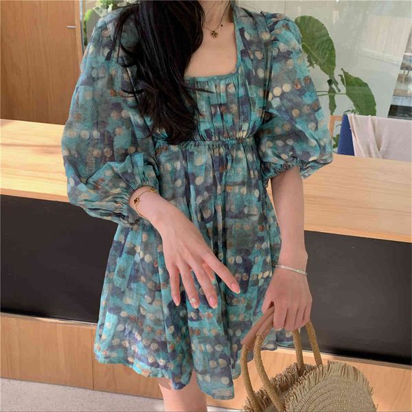 korean chic elegant wave point loose women summer vestidos elastic waist puff sleeve square collar casual mini dresses female 210514, Black;gray
korean chic elegant wave point loose women summer vestidos elastic waist puff sleeve square collar casual mini dresses female 210514, Black;gray