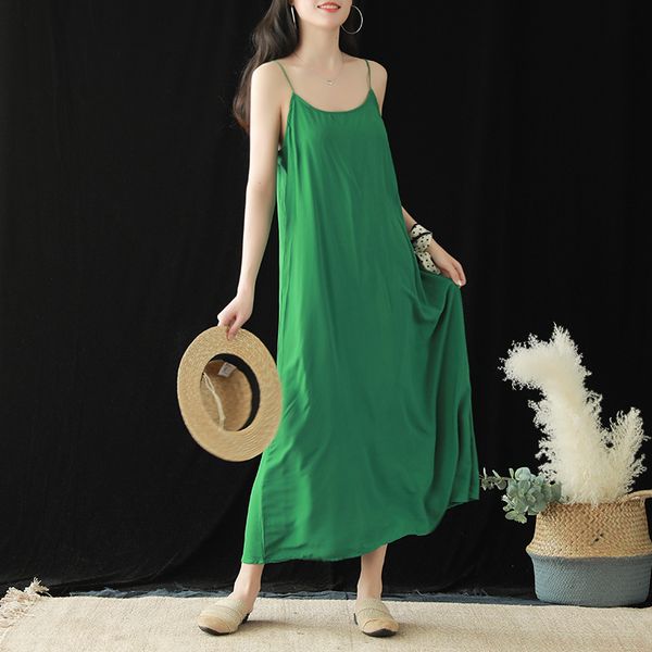 johnature women sleeveless dresses solid color casual cotton summer loose clothing spaghetti strap soft female dresses 210521, Black;gray
johnature women sleeveless dresses solid color casual cotton summer loose clothing spaghetti strap soft female dresses 210521, Black;gray