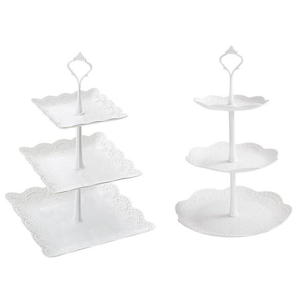 pcs 3-tier white dessert stand pastry cake cupcake serving platter for party wedding home decor other bakeware
pcs 3-tier white dessert stand pastry cake cupcake serving platter for party wedding home decor other bakeware