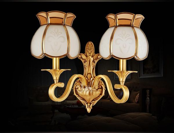 european full copper wall lamp bedroom bedside american living room background aisle corridor staircase lamps
european full copper wall lamp bedroom bedside american living room background aisle corridor staircase lamps
